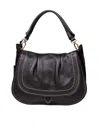 Visonà Visona' Soft Leather Shoulder Bag In Black