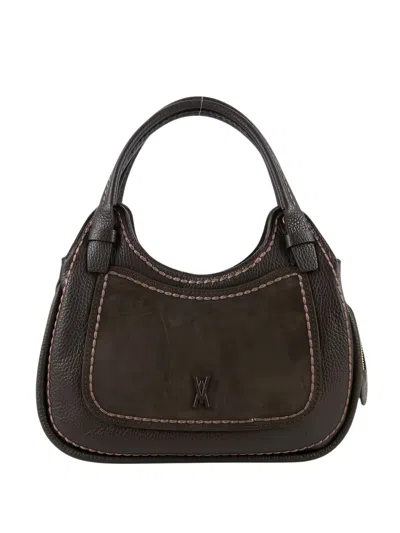 Visonà Suede Bag In Brown
