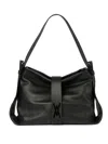 Visonà Valentina Textured Leather Shoulder Bag In Black