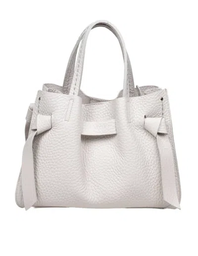 Visonà Visona ' Vittoria Handbag In Ivory Leather In White