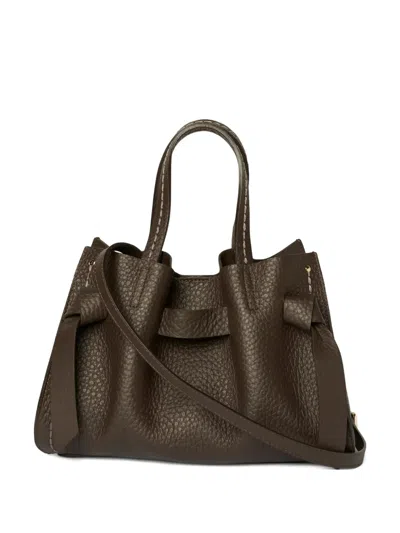 Visonà Vittoria Knotted Tote Bag In Brown