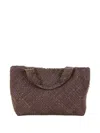 Visonà Woven Tote Bag In Brown