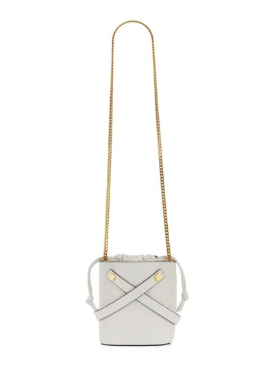 Visone Jane Bucket Bag In White