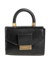Visone Woman Handbag Black Size - Soft Leather In Black