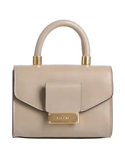 Visone Woman Handbag Khaki Size - Soft Leather In Beige