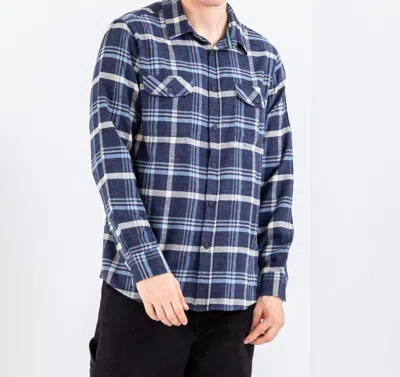 Vissla Central Coast 2 Flannel Shirt In Nightshade In Blue