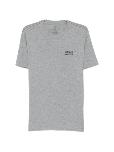 Vissla Cliffside Graphic-print T-shirt In Gray