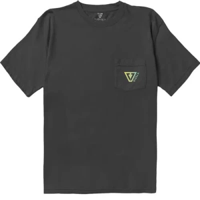 Vissla Established Premium Organic Pocket T-shirt In Gray