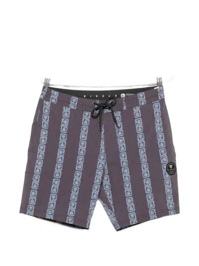 Vissla Lost Coast Graphic-print Swim Shorts In Multi