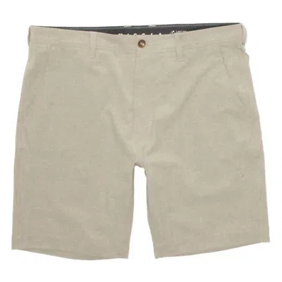 Vissla Men's Canyons Hybrid 19" Walkshort In Light Khaki In Pink