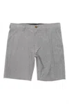 Vissla Men's Fin Rope Hybrid 19.5" Walk Short In Graphite In Gray