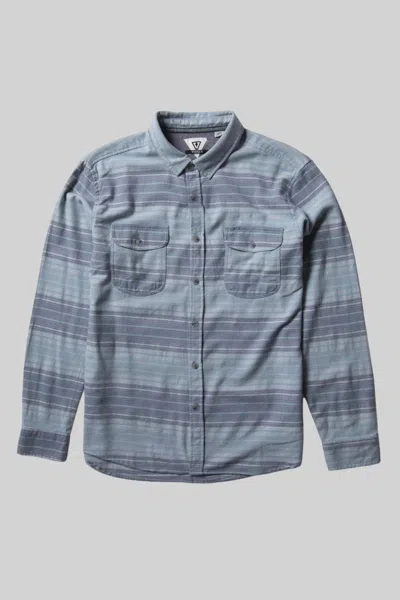 Vissla Men's Central Coast Eco Flannel Shirt In Light Slate In Multi