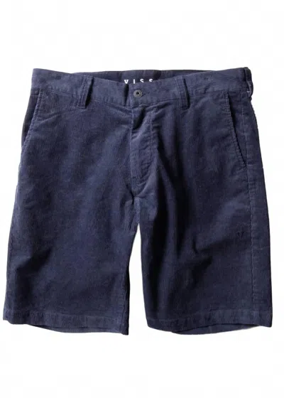 Vissla Men's Creators Port Cord Short In Navy In Animal Print