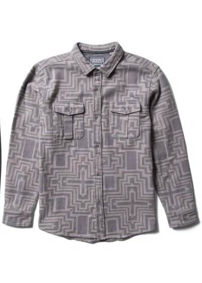 Vissla Men's Creators Sonora Eco Flannel Shirt In Steel In Blue
