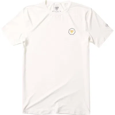 Vissla Men's Easy Seas Short Sleeve Rashguard In White