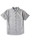 Vissla Men's Lazy Daisy Eco Short Sleeve Shirt In Dune In Gray