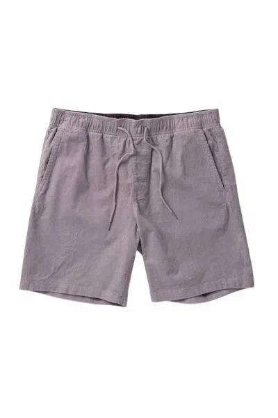 Vissla Men's No See Ums Cord Shorts In Steel In Red