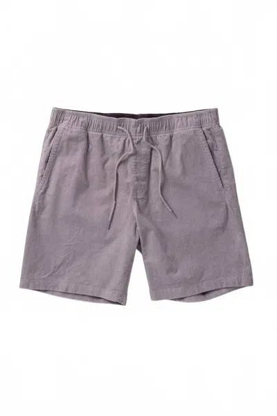 Vissla Men's No See Ums Cord Shorts In Steel In Grey