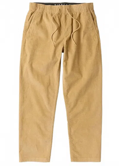 Vissla Men's No See Ums Elastic Cord Pant In Dark Sand In Brown