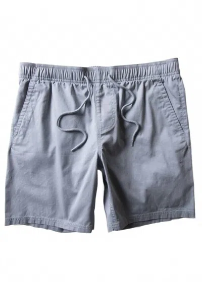 Vissla Men's No See Ums Elastic Shorts In Stone Blue In Gray
