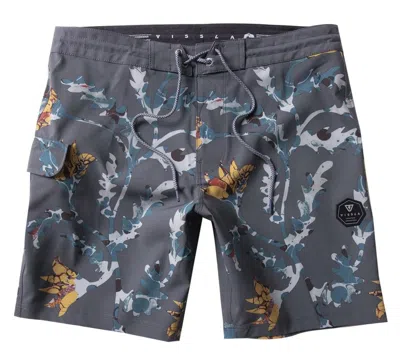 Vissla Men's Sight Study Boardshort 18.5" In Night In Grey