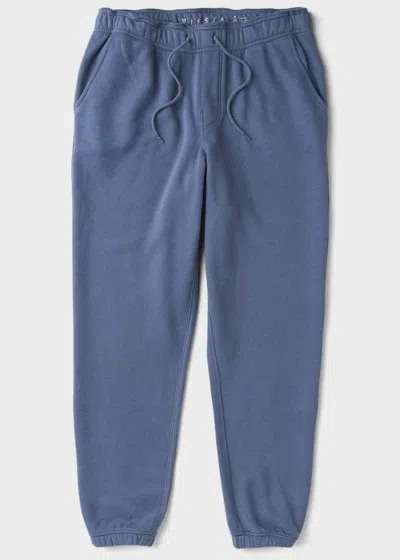 Vissla Men's Solid Sets Eco Elastic Sweatpant In Blue Haze
