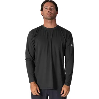 Vissla Pro Comp Long-sleeve Sun Shirt In Black