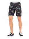 Vissla Soren Wavy West 17.5" Boardshorts In Black In Black