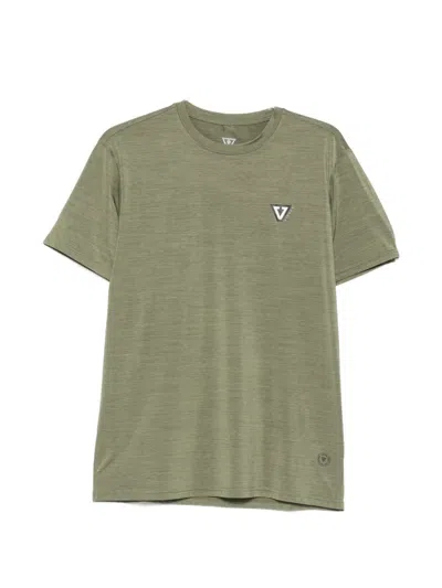 Vissla Twisted Logo-print T-shirt In Green