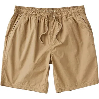 Vissla Utility 18.5in Elastic Walkshort In Khaki