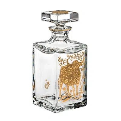 Vista Alegre 27.0512 Oz. Whiskey Decanter In Gold
