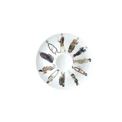 Vista Alegre 2i - Ilustradores Internacionais Porcelain Contemporary Decorative Plate In White/brown In White,brown