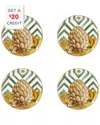 Vista Alegre Amazonia Bread And Butter Plates (set Of 4) With $20 Credit In Multi