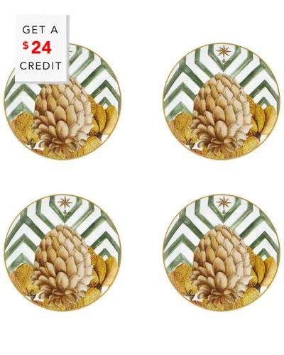 Vista Alegre Amazonia Bread And Butter Plates (set Of 4) With $24  Credit In Multi