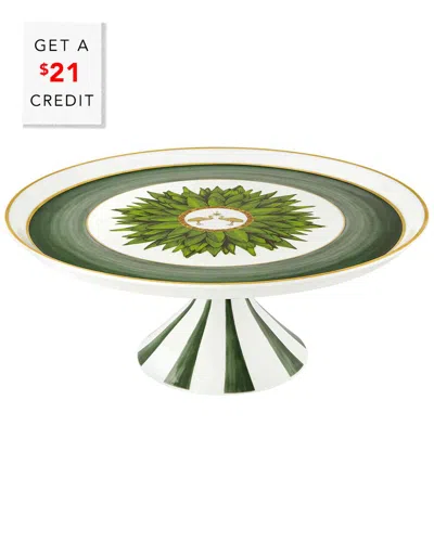 Vista Alegre Amazonia Large Cake Stand With $21 Credit In Multi