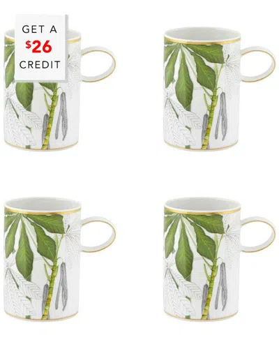 Vista Alegre Amazonia Mugs (set Of 4) With $26 Credit In Multi