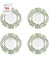 Vista Alegre Amazonia Soup Plates (set Of 4) With $26 Credit In Multi