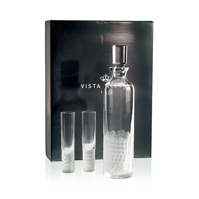 Vista Alegre Artic Case With Vodka Decanter And 4 Shot Glasses In Clear