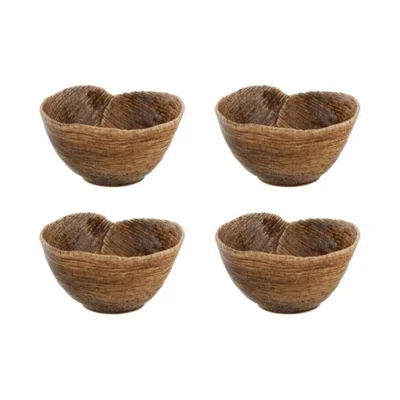Vista Alegre Bananas From Madeira Bowl 22 Oz, Set Of 4 In Multi