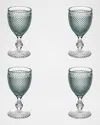 Vista Alegre Bicos Bicolor Goblets, Set Of 4 In Transparent
