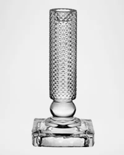 Vista Alegre Bicos Clear Candlestick In Gray
