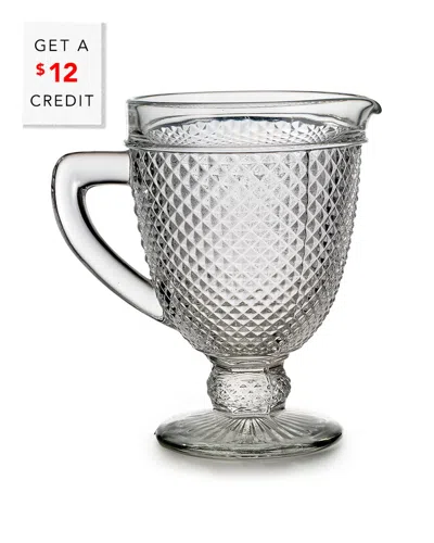 Vista Alegre Bicos Clear Pitcher With $12  Credit In Multi