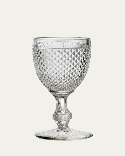 Vista Alegre Bicos Clear Water Goblet Glass In Transparent