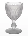 Vista Alegre Bicos Frosted Water Glasses, Set Of 4 In Blue