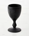 Vista Alegre Bicos Frosted Water Goblet In Black