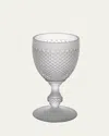 Vista Alegre Bicos Frosted Water Goblet In Transparent
