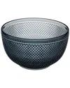 Vista Alegre Bicos Grey Large Bowl With $9 Credit In Grey
