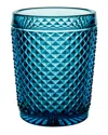 Vista Alegre Bicos Old-fashioned Glasses, Set Of 4 In Blue