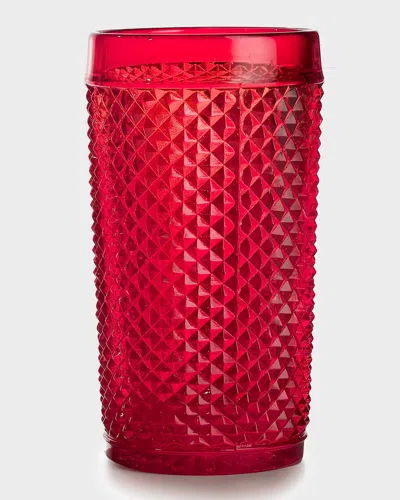 Vista Alegre Bicos Red Highball Glass