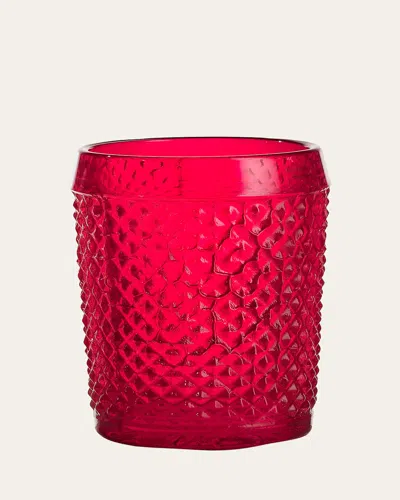 Vista Alegre Bicos Red Lowball Glass